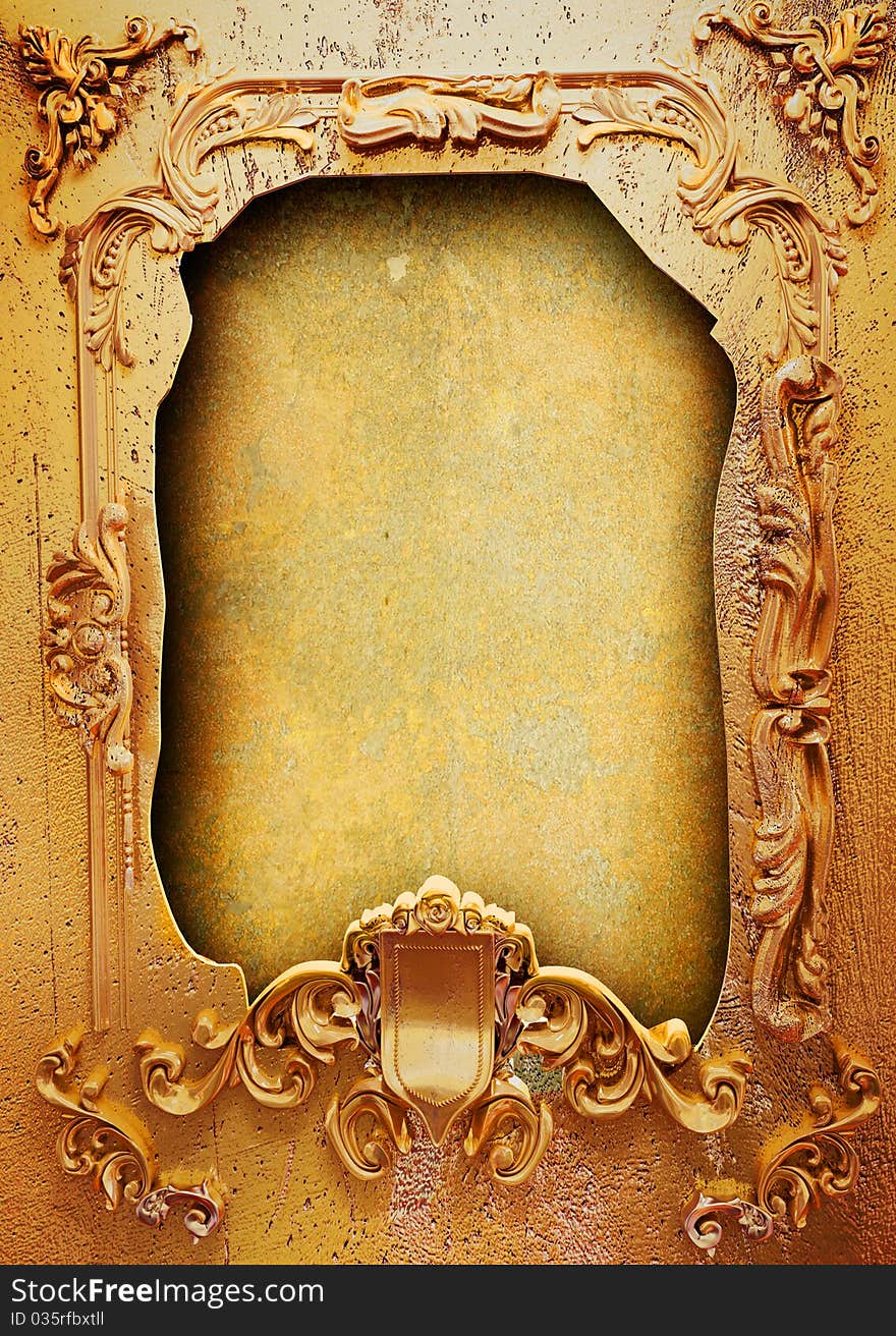 Old yellow damaged texture background. Old yellow damaged texture background