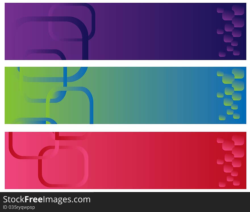 Abstract Color Banner Illustration