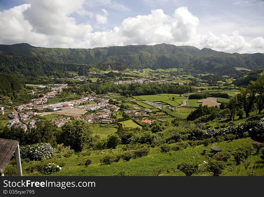 Landscape from Azores in Portugal