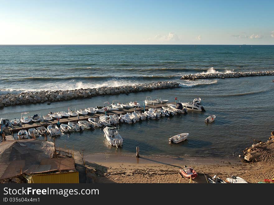 Port of Trappeto in Sicily