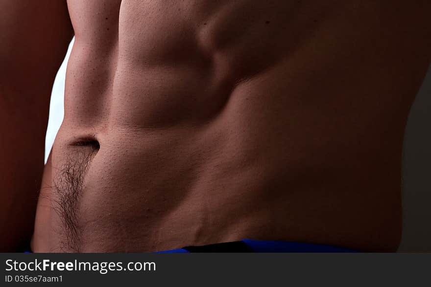 Muscular Male Abdomen