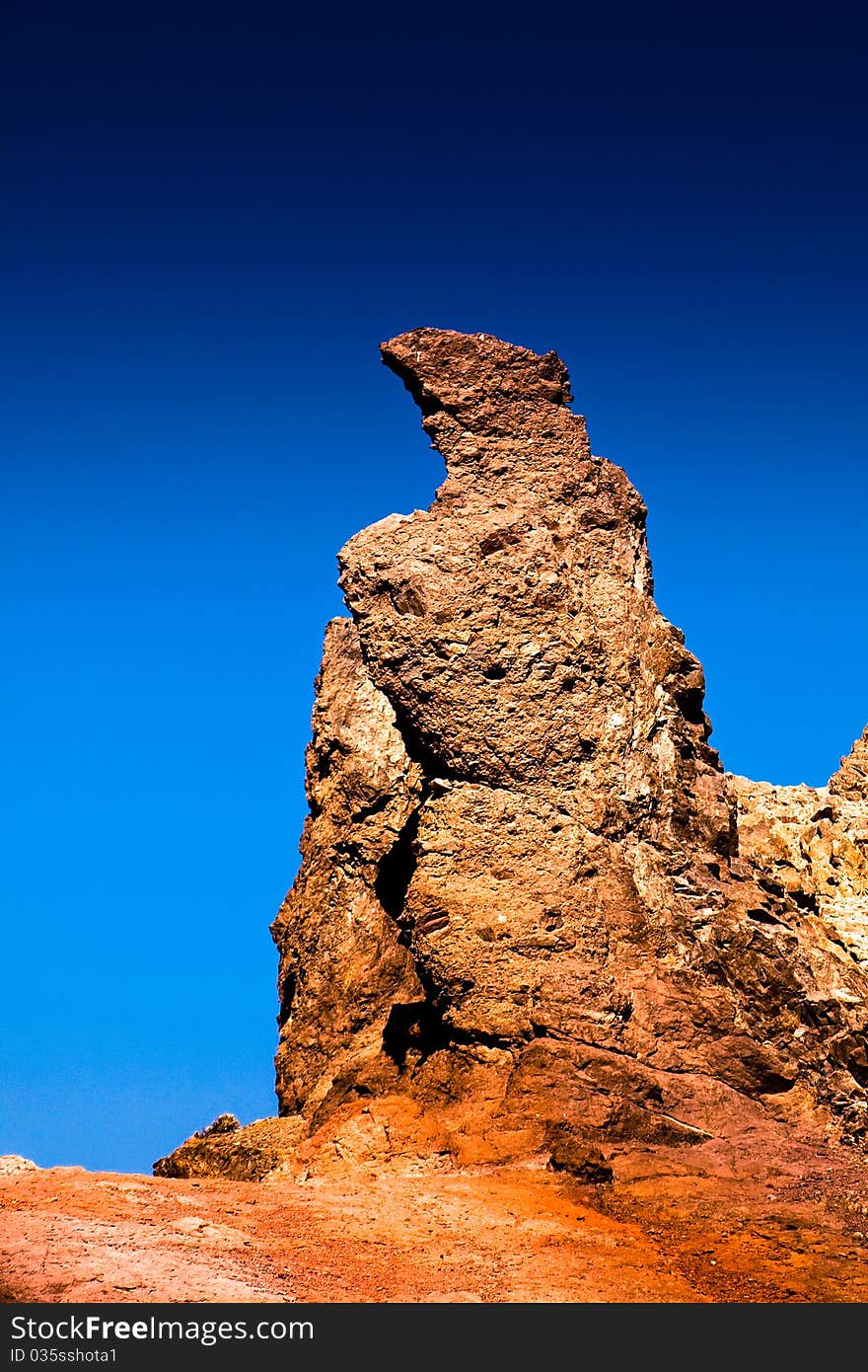 Bear Rock on the volcano Teide on the Tenerife. Bear Rock on the volcano Teide on the Tenerife.