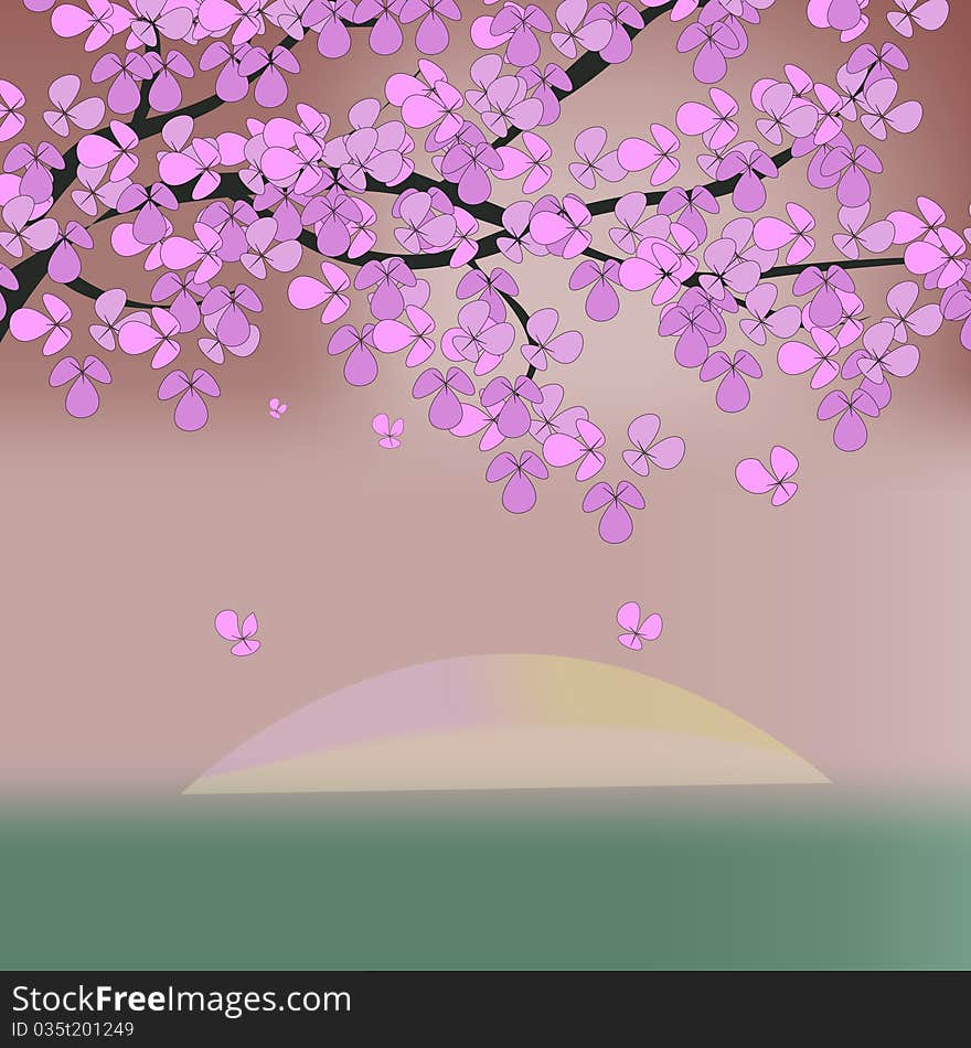 Blossoming tree