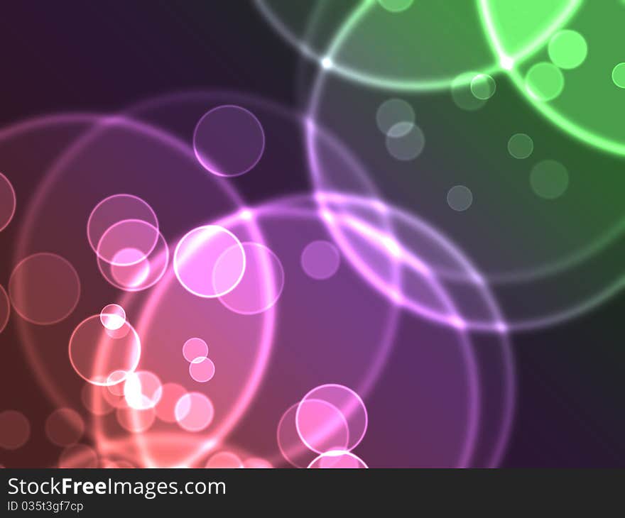 Stylized abstract background with glowing elements, raster illustration. Stylized abstract background with glowing elements, raster illustration.