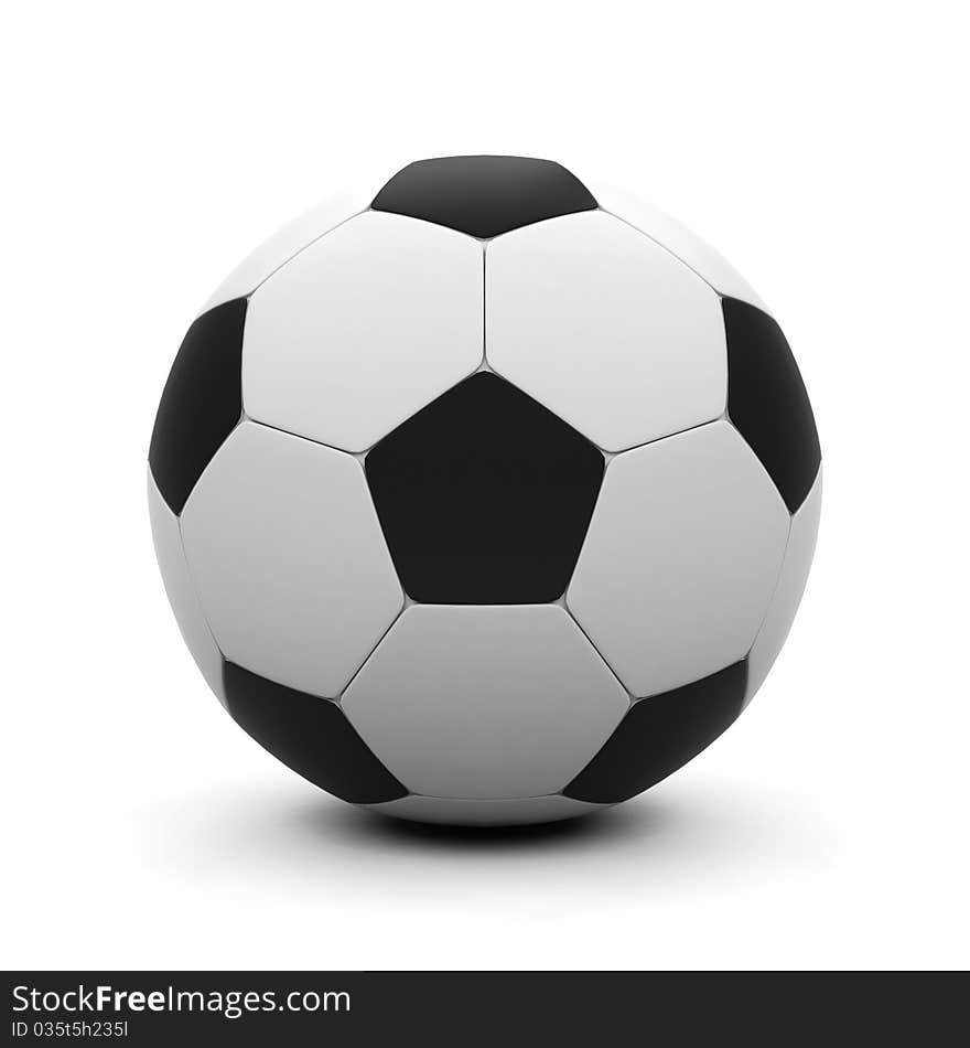 Soccer ball on a white background. Soccer ball on a white background.