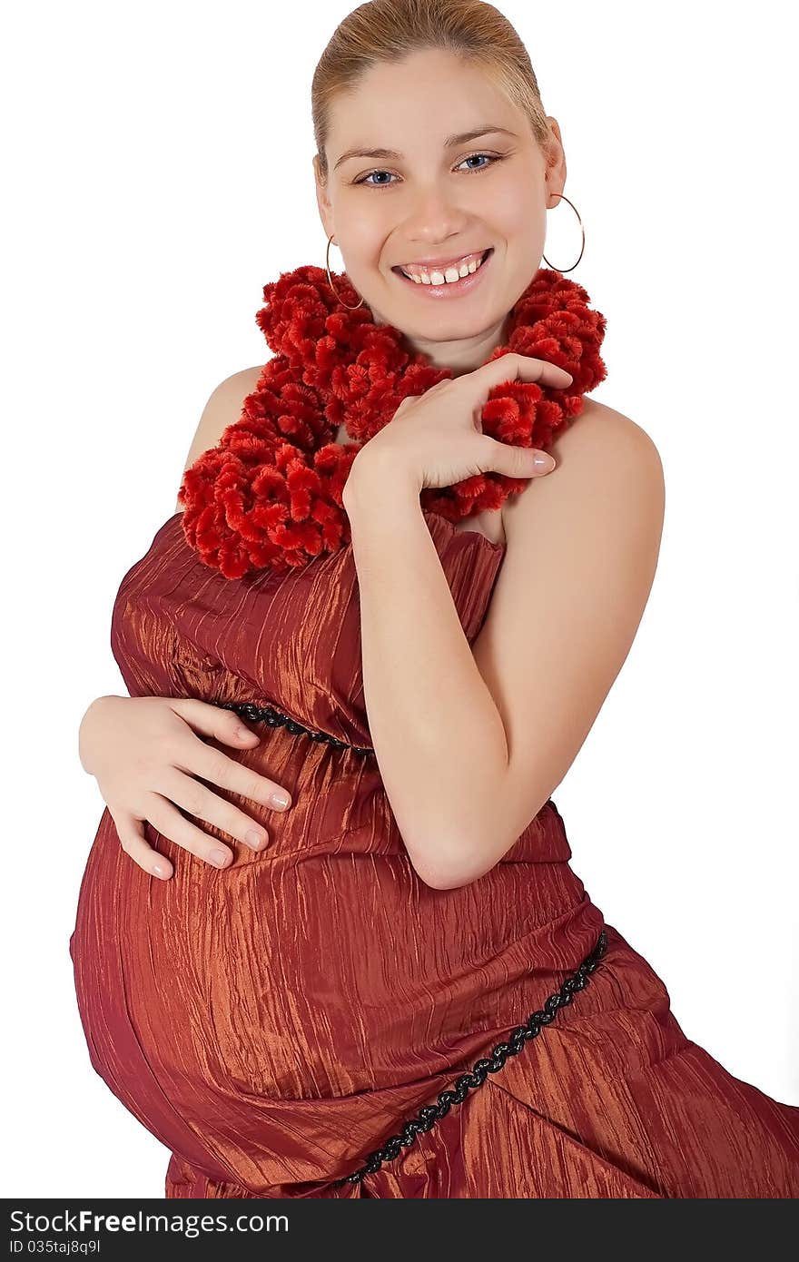 Portrait of a beautiful pregnant woman