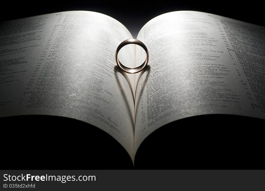 Wedding Ring on a Bible