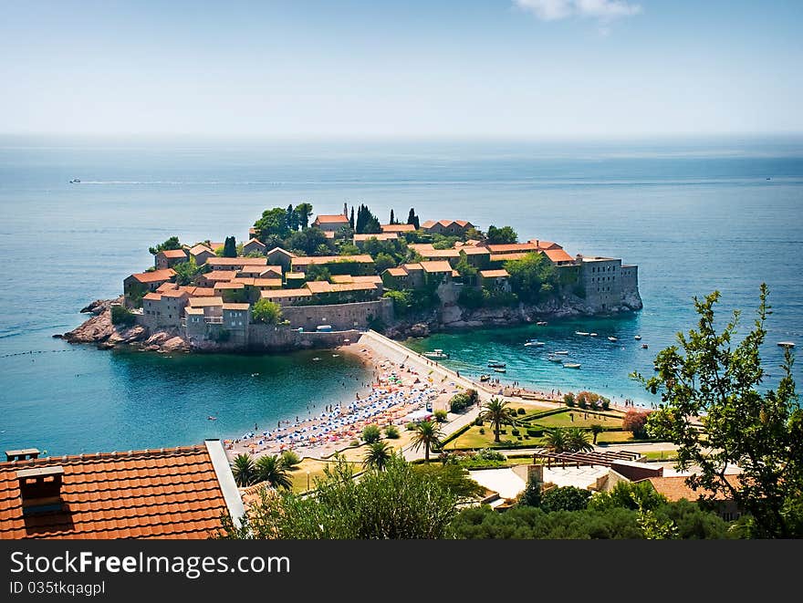 St. Stephan island in Adriatic Sea