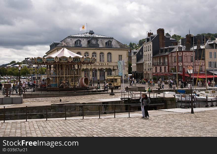 Street in the  Honfleur