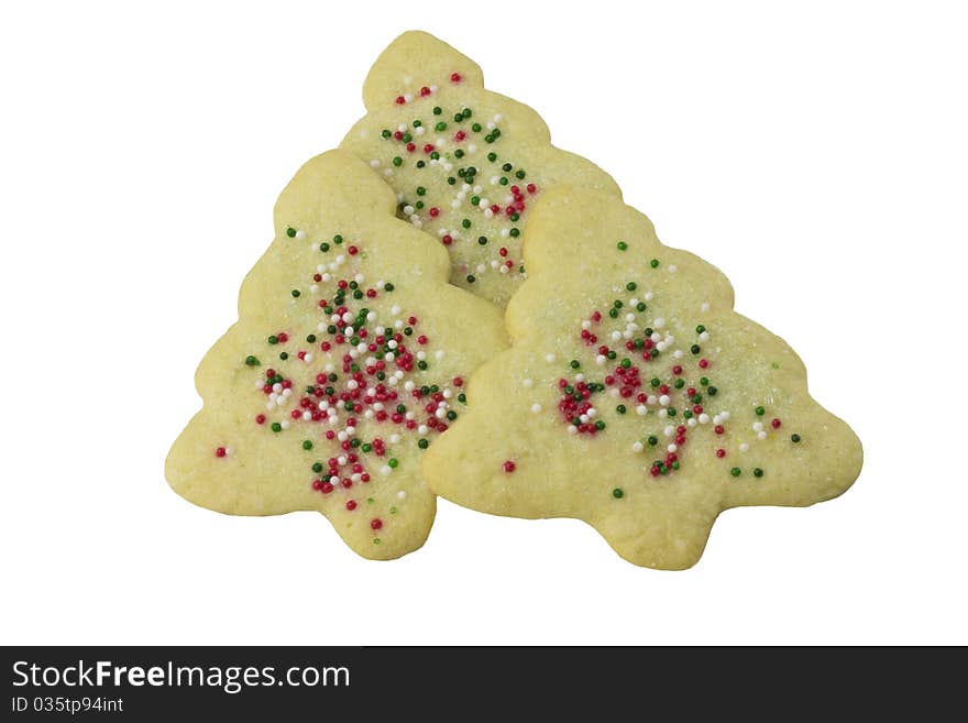 Christmas tree cookies