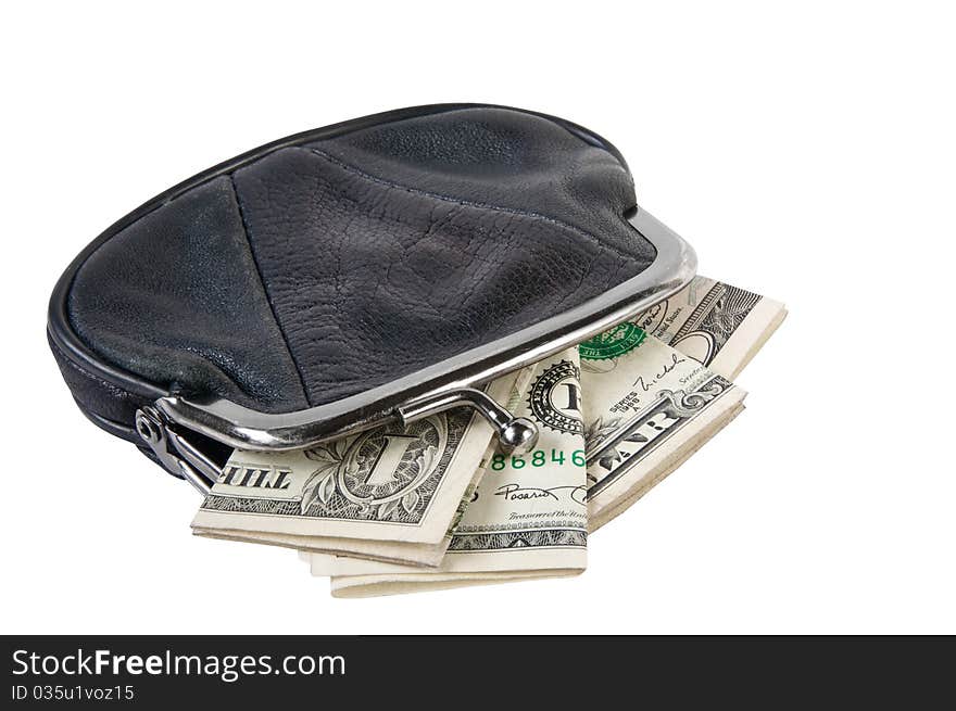 Purse with money