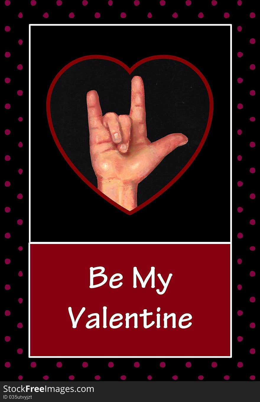 Valentine in American Sign Language