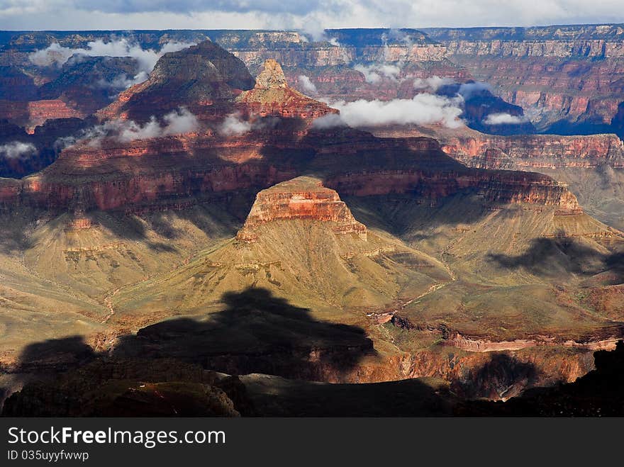 Grand canyon south rim view. Grand canyon south rim view