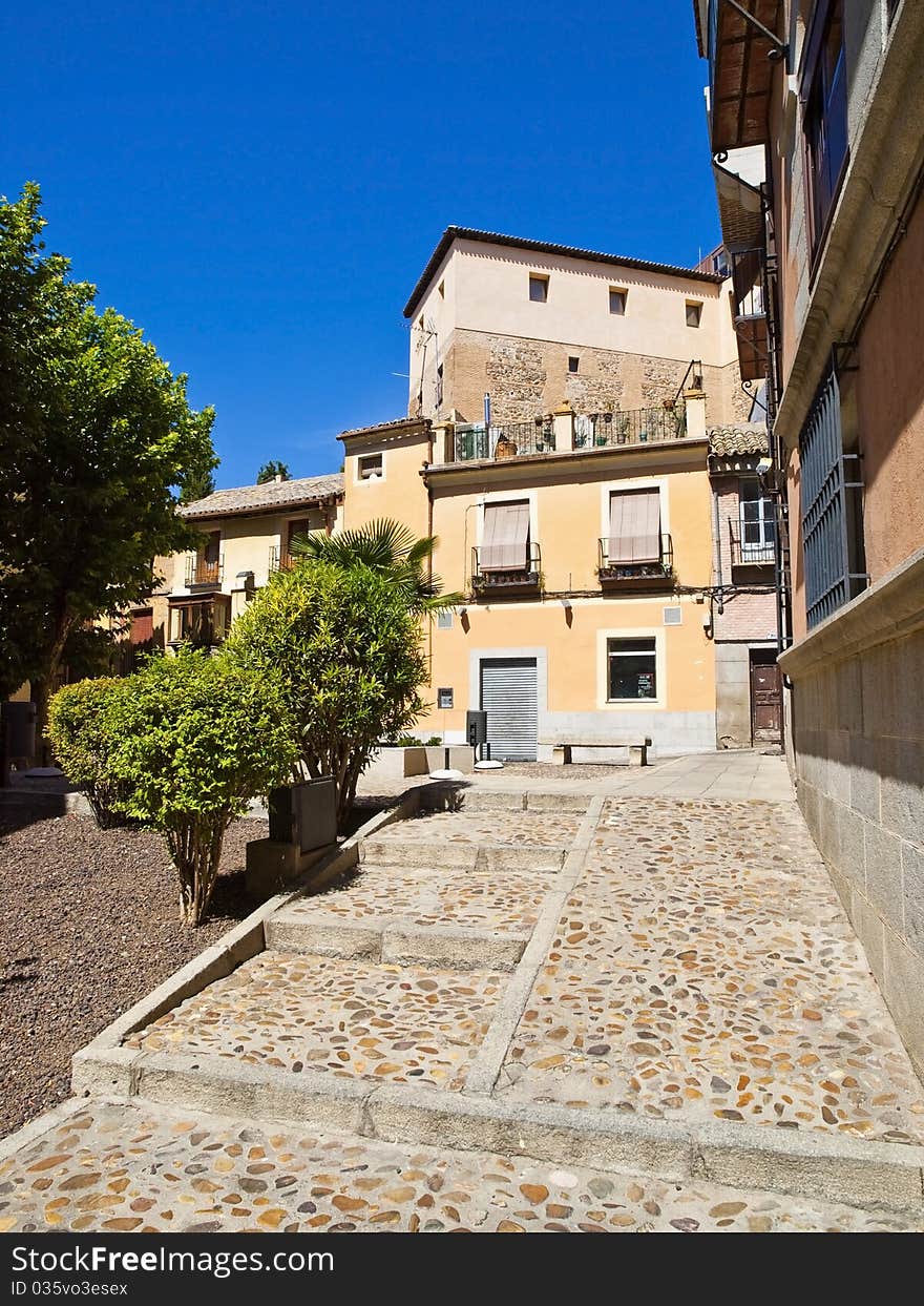 Rural Street in Toledo, Spain