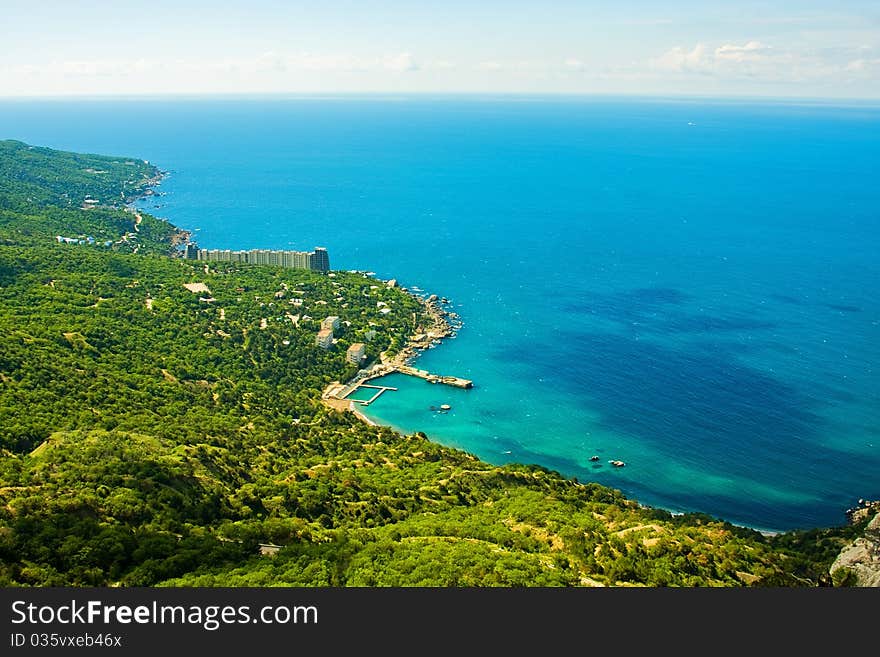 Sea Landscape, Townscape From Above