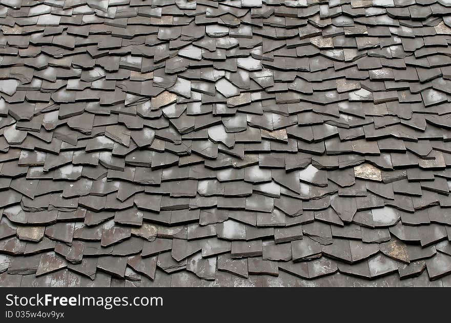 Texture of natural stone roof