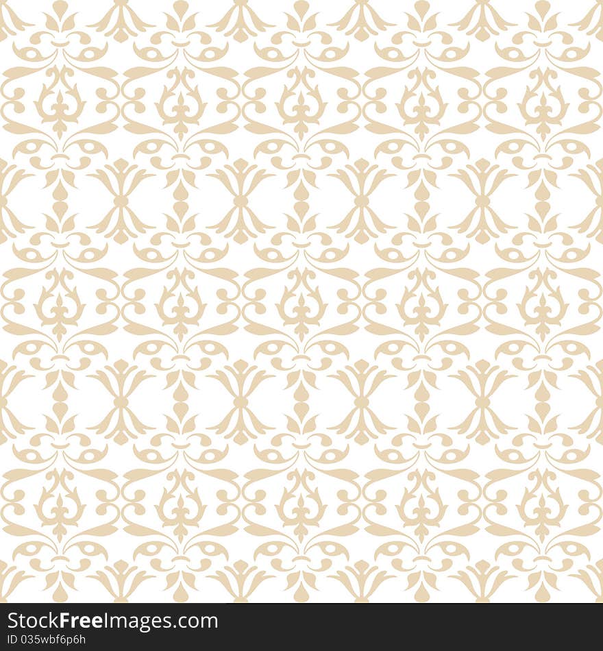 Seamless wallpaper of floral pattern