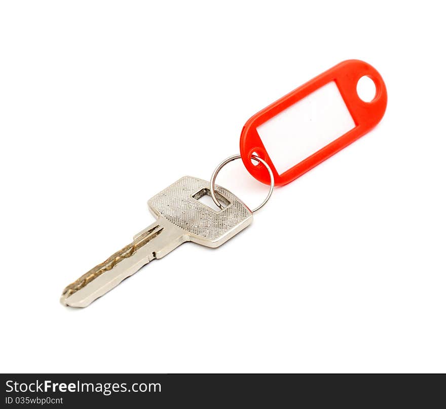 House key with blank label