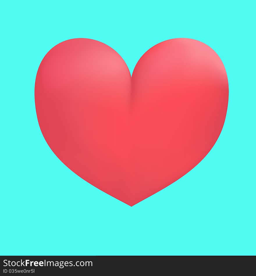 Heart - symbol of love and romantic feelings. Vector, mash.