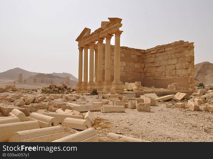 Scenery of the ancient Roman time town Palmyra (Tadmor), Syria. Greco-Roman & Persian Period. Scenery of the ancient Roman time town Palmyra (Tadmor), Syria. Greco-Roman & Persian Period.