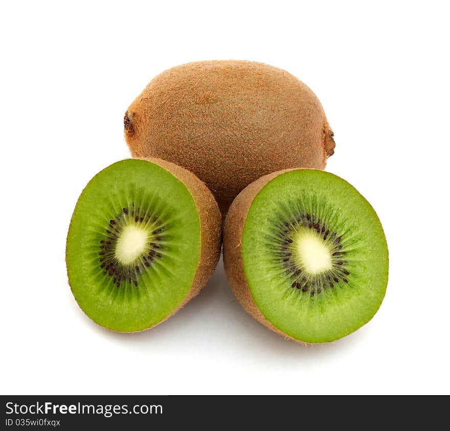 Kiwi Fruit Isolated on a white background