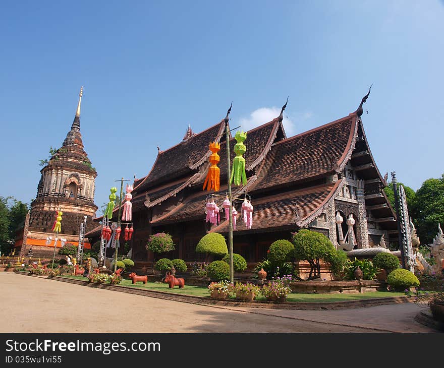 The more than 700 years old temple,Thailand. The more than 700 years old temple,Thailand