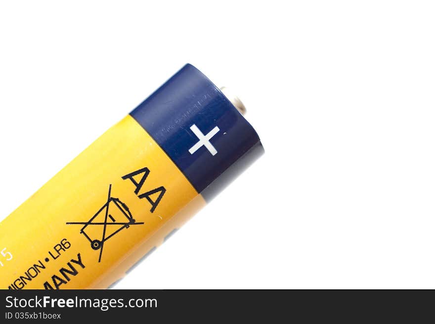 An image of aa battery. An image of aa battery