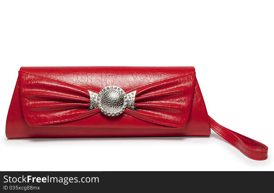 Ladies'handbag on a white background, isolated. Ladies'handbag on a white background, isolated.