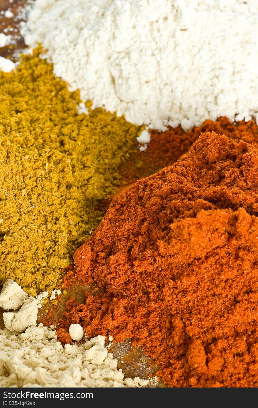 Close up of spice background