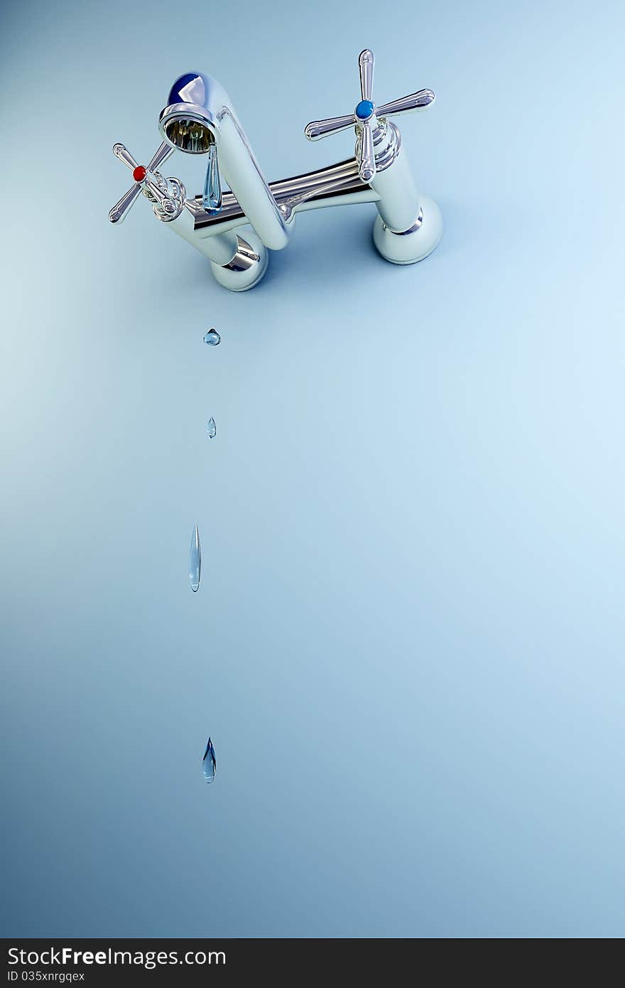 Tap water drops