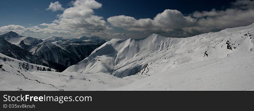 The Winter Alps in France