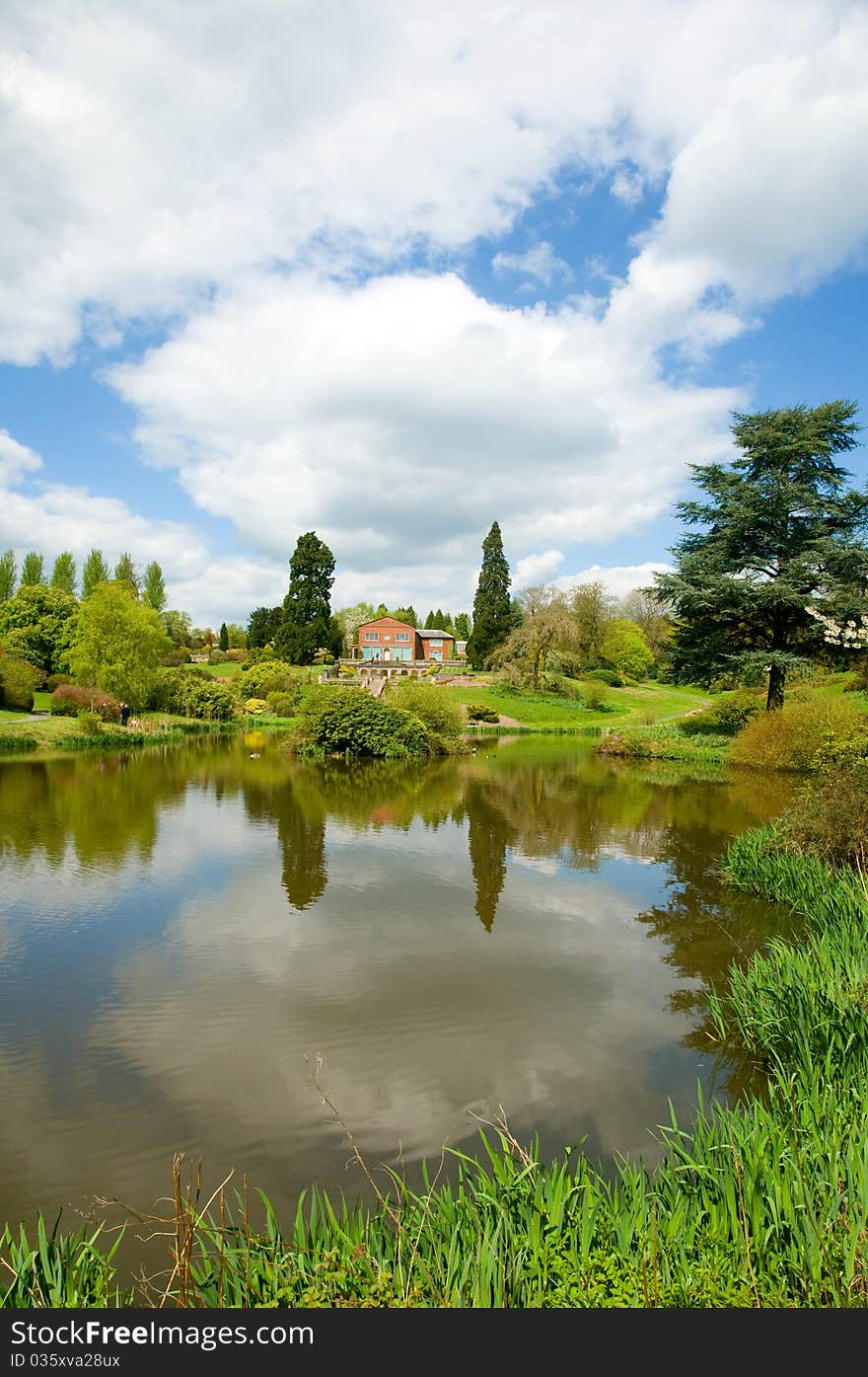 Lake clouds and gardens