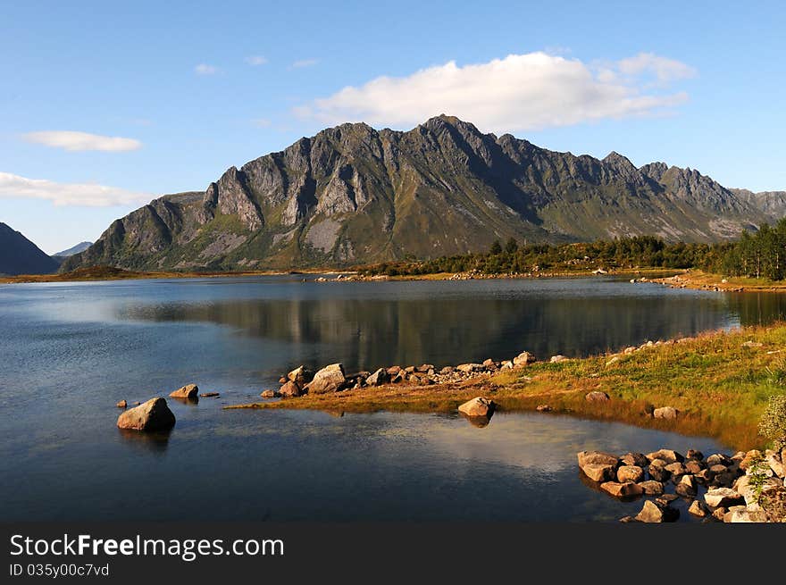 A quiet place in the nature in a european northern country