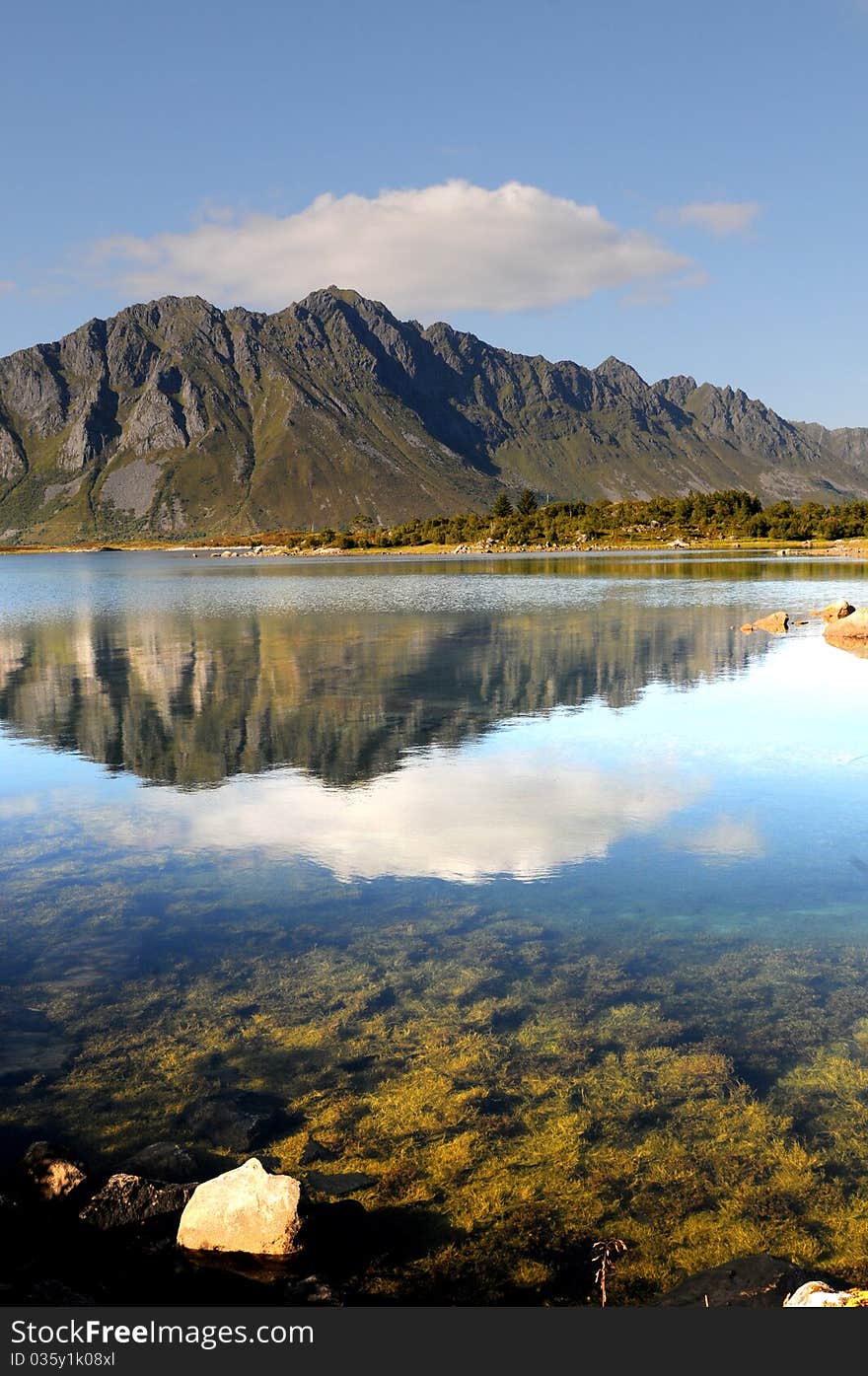 A quiet place in the nature in a european northern country