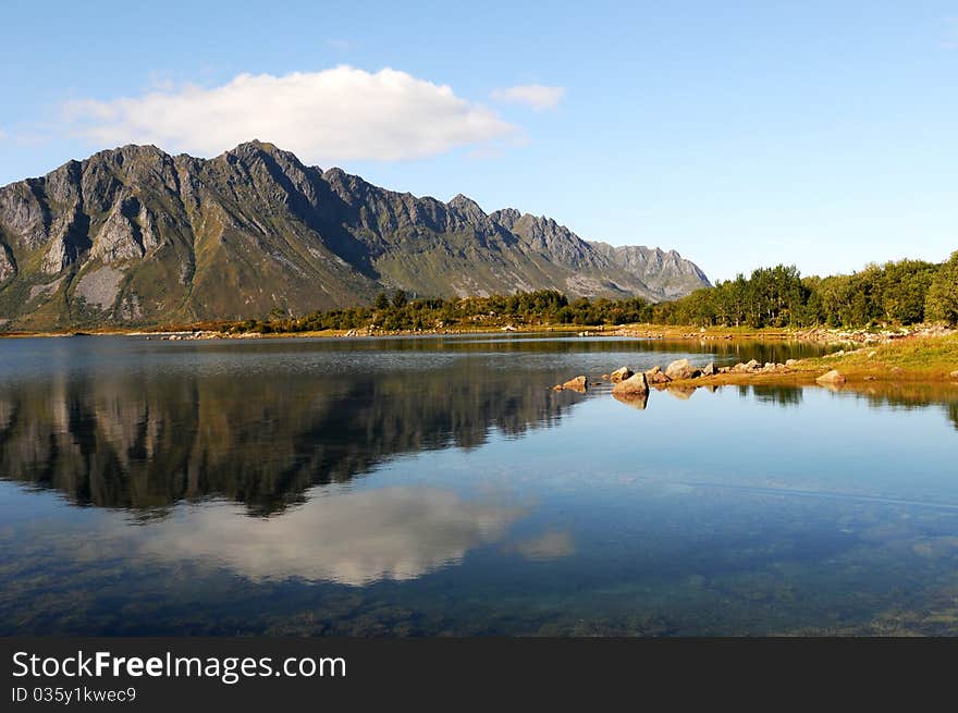 A quiet place in the nature in a european northern country