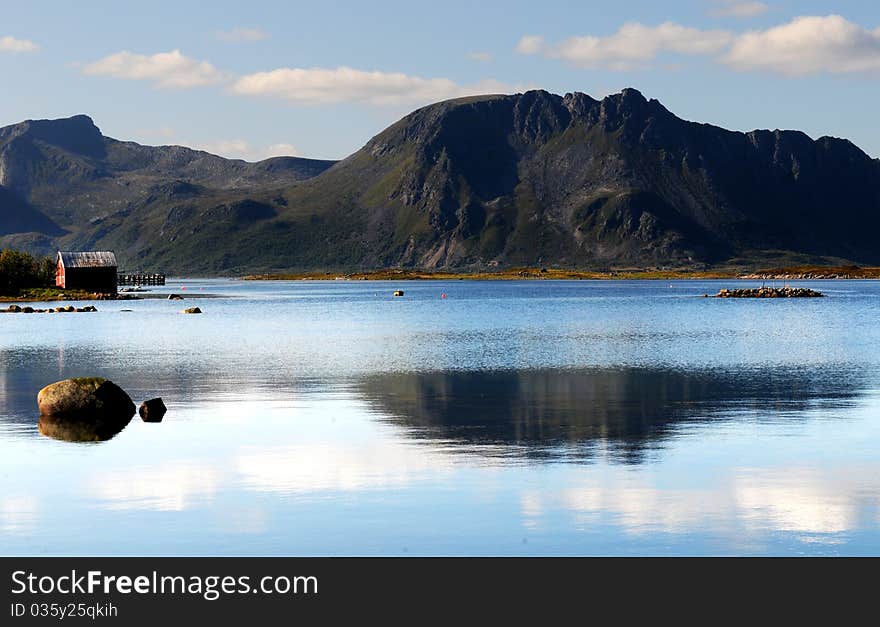 A quiet place in the nature in a european northern country