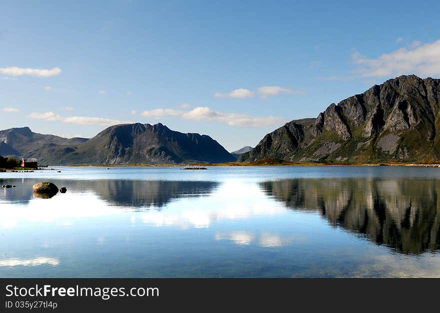 A quiet place in the nature in a european northern country