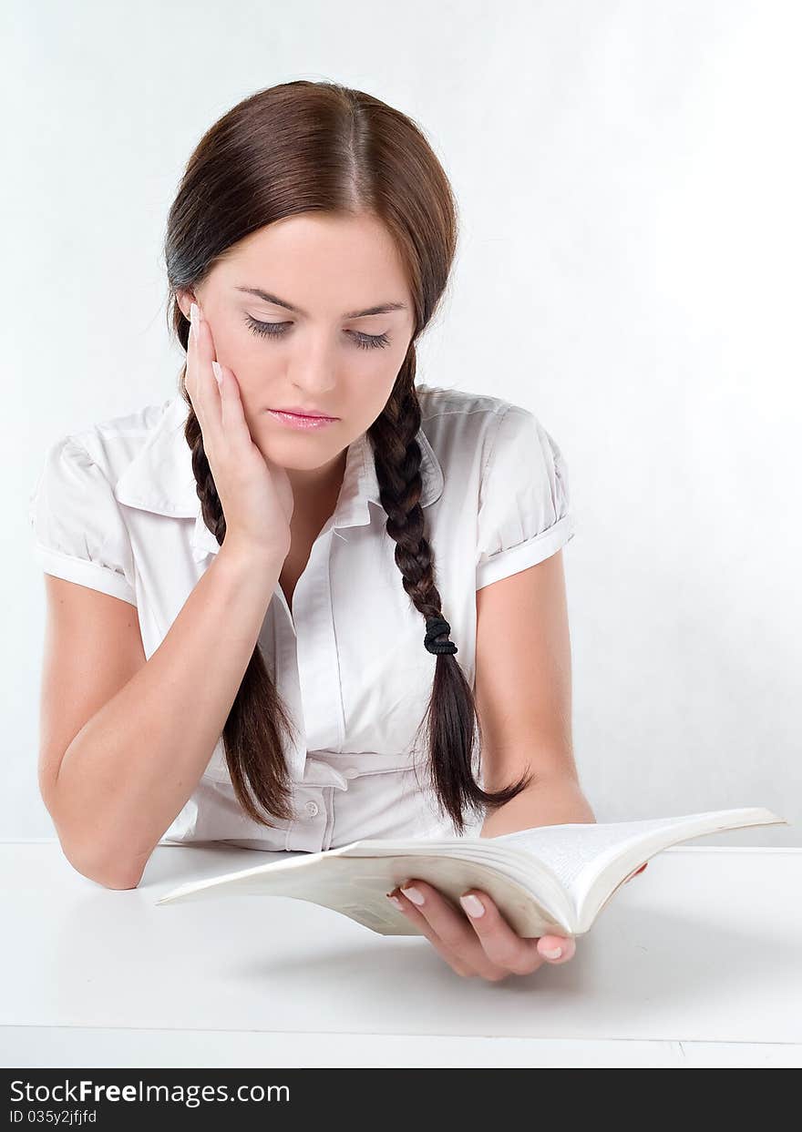 Girl Reading A Book