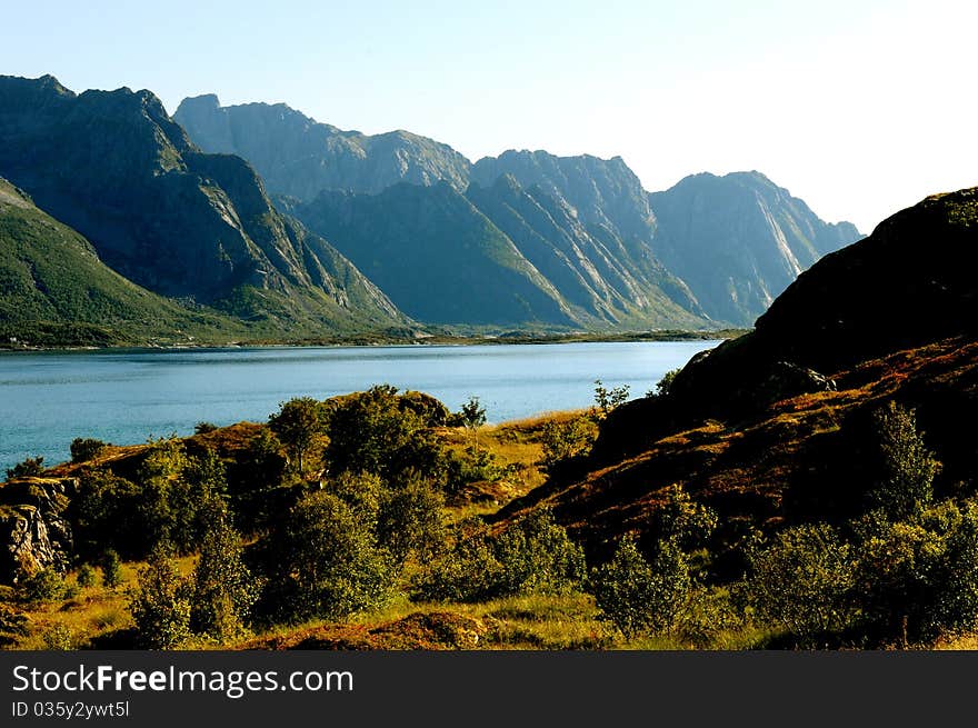 A quiet place in the nature in a european northern country