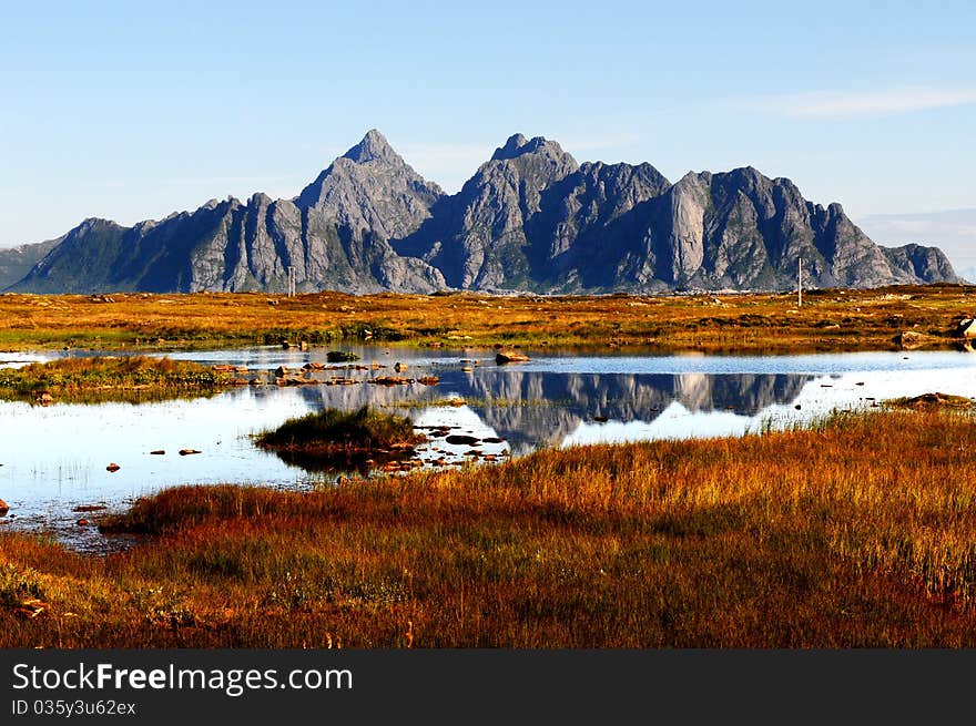 A quiet place in the nature in a european northern country