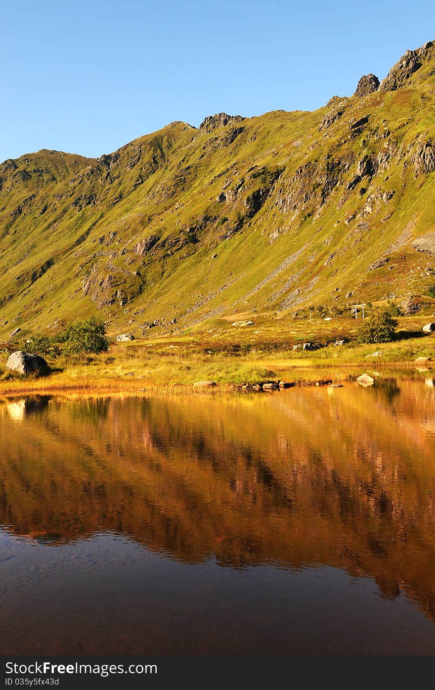 A quiet place in the nature in a european northern country