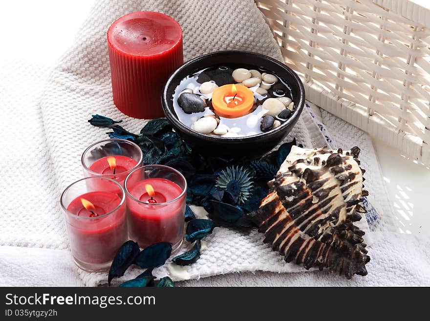 Spa candles and potpourri