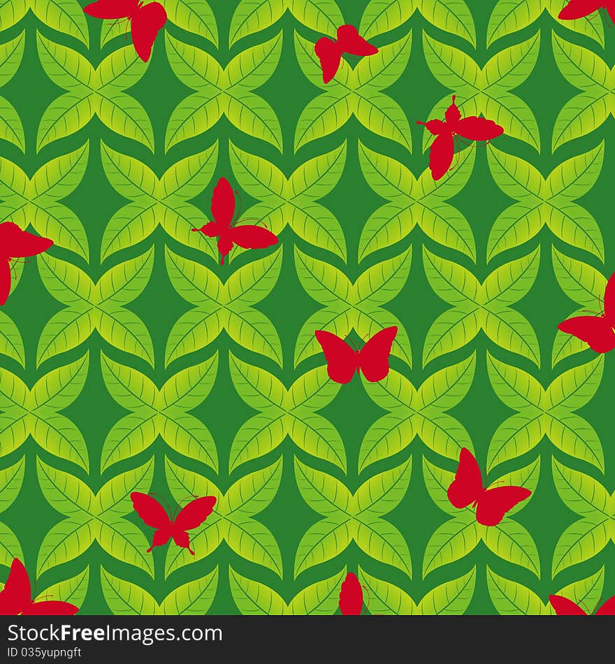 Spring seamless pattern