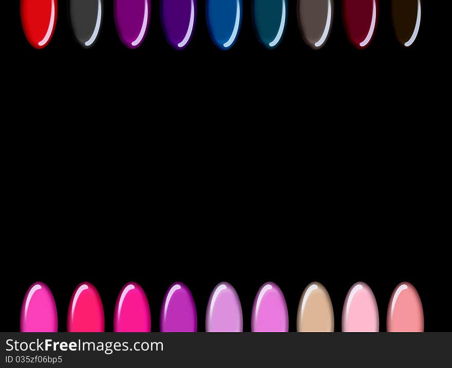 Nail Polish Color Chips