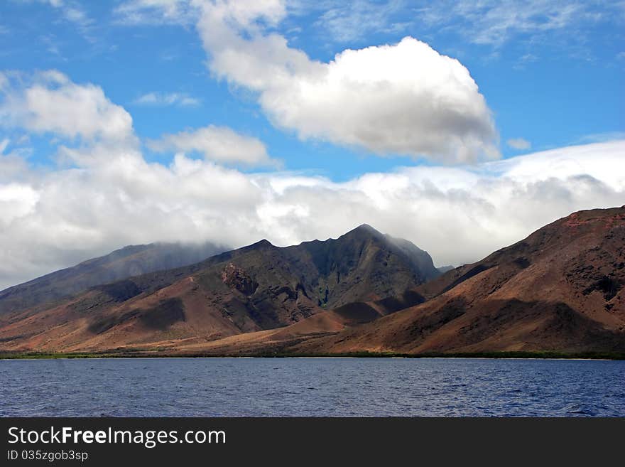 Beautiful Tropical Beach Shoreline Maui Island Hawaii