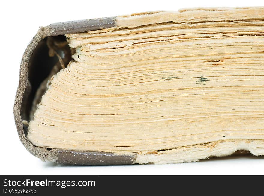 Ancient Book Isolated On White Background