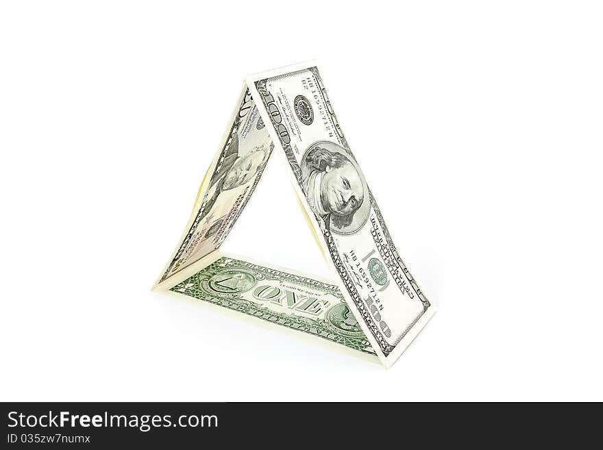 Financial pyramid in which basis only one dollar. Financial pyramid in which basis only one dollar