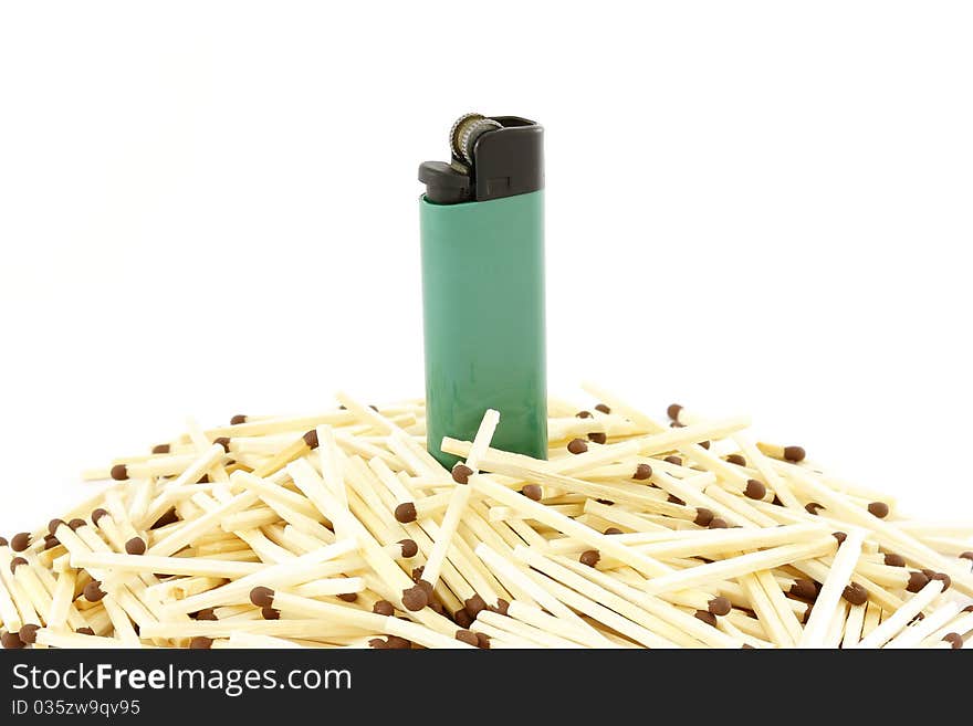 One lighter replaces many matches. One lighter replaces many matches