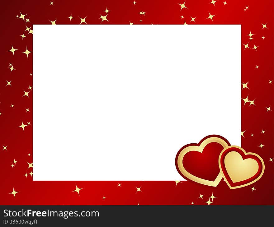 Valentines frame background.