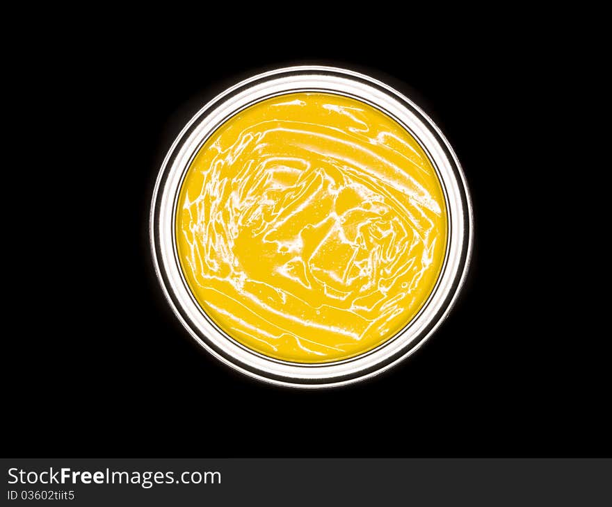 Yellow Paint can from above